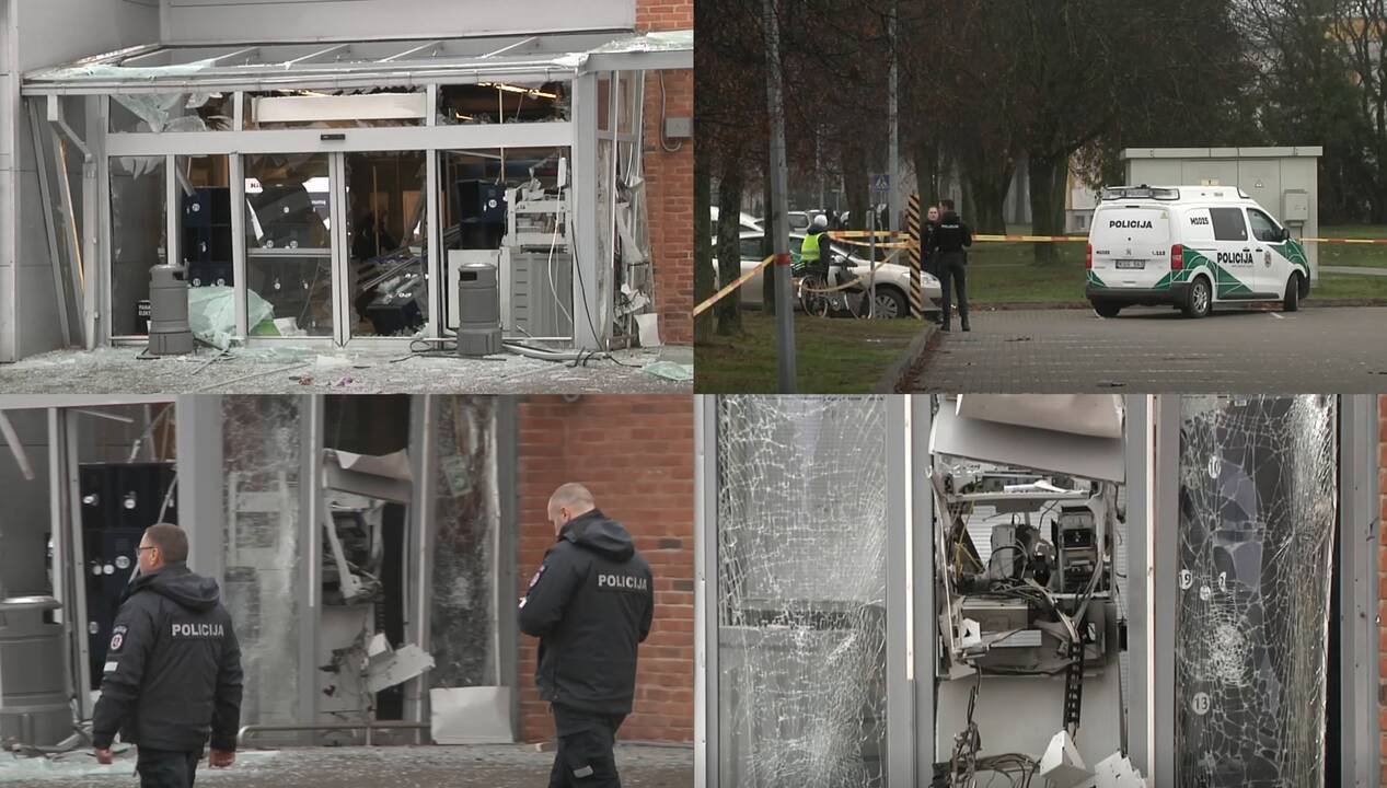 Per plėšimą sprogęs bankomatas iš lovų vertė gyventojus: galvojau, kad karas prasidėjo