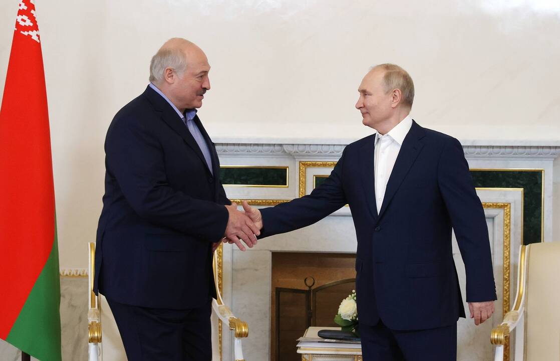 Aliaksandras Lukašenka ir Vladimiras Putinas