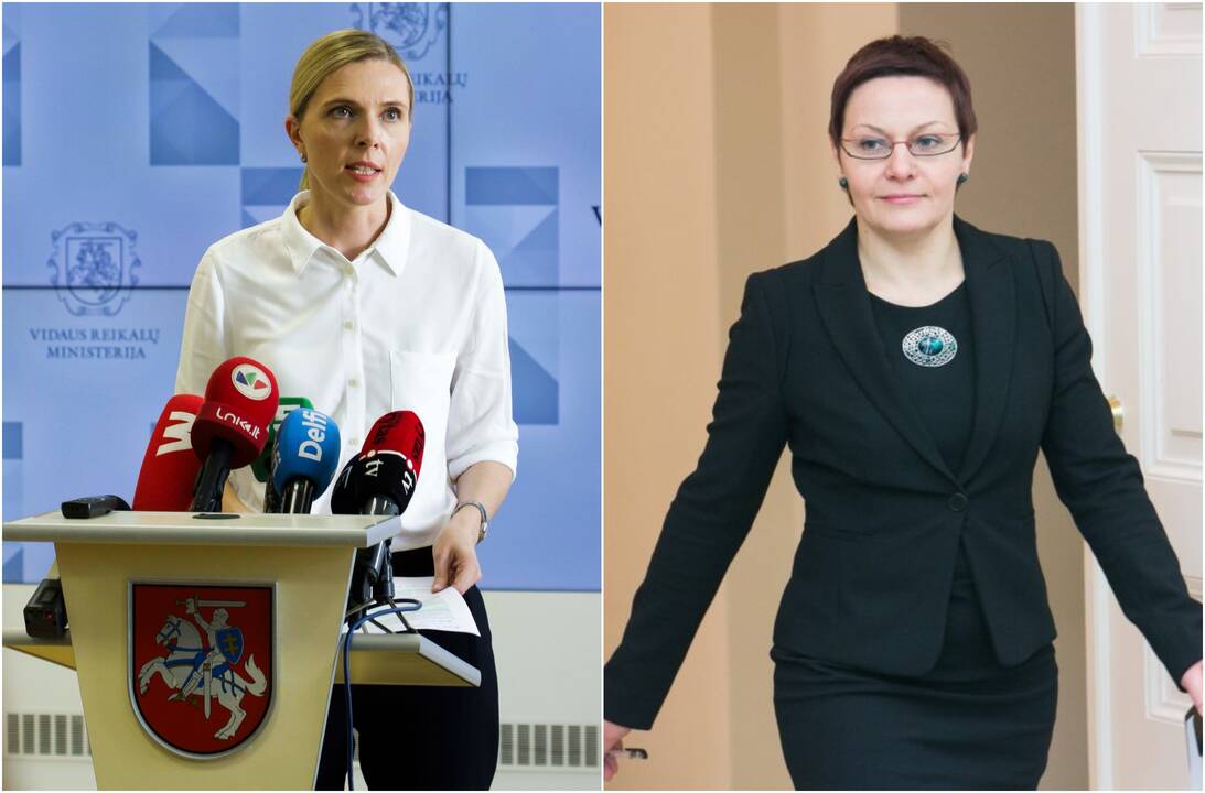 Agnė Bilotaitė (iš kairės), Daiva Ulbinaitė