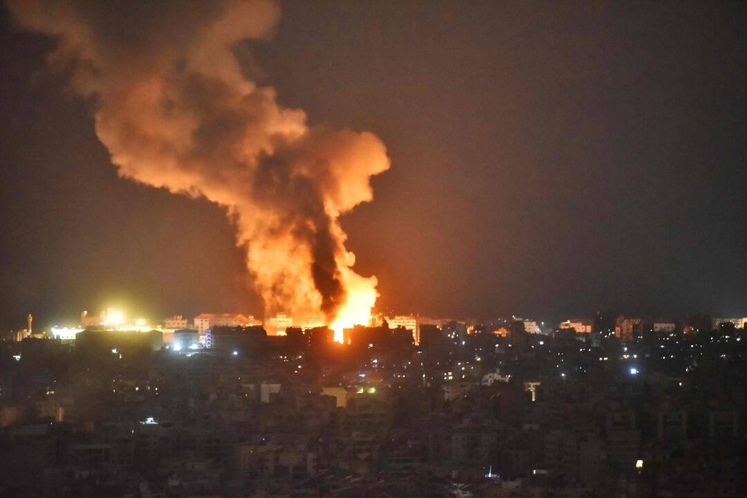 Libano valstybinė žiniasklaida: Izraelis surengė stiprius smūgius Pietų Beirute