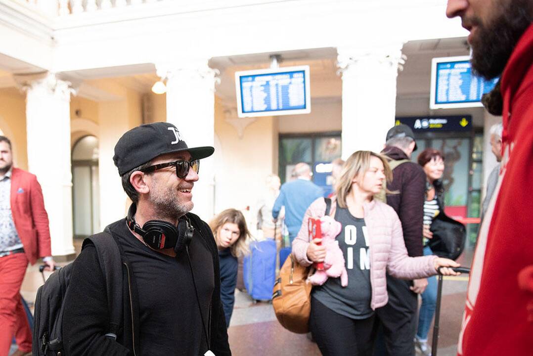 David Faustino (iš kairės), Rob DenBleyker ir Steven Ogg