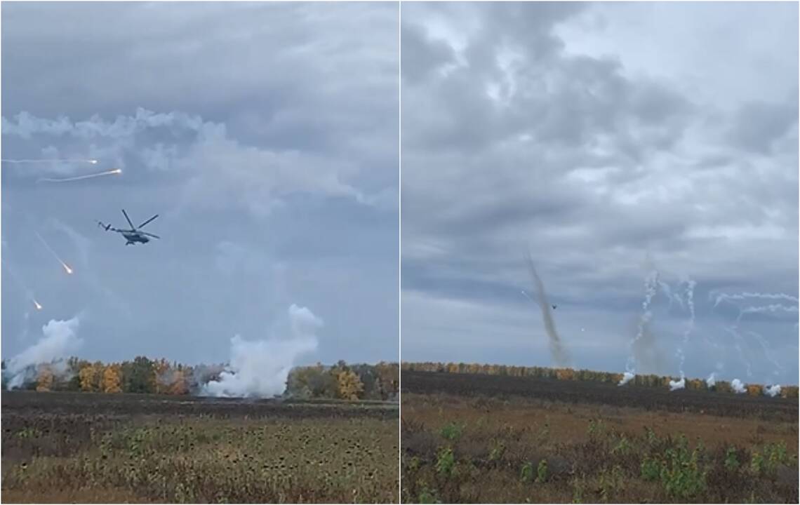 Įspūdinga Ukrainos ataka: priešą bombarduoja sraigtasparniais, minosvaidžiais ir šarvuočiais