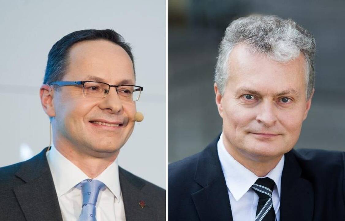Žygimantui Pavilionis (kairėje) ir Gitanas Nausėda (dešinėje)
