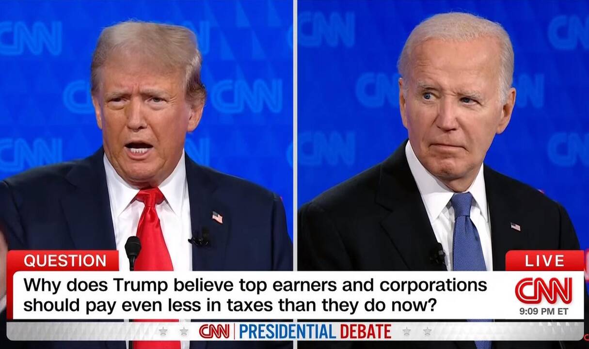 JAV prezidento Joe Bideno ir buvusio prezidento Donaldo Trumpo debatai  