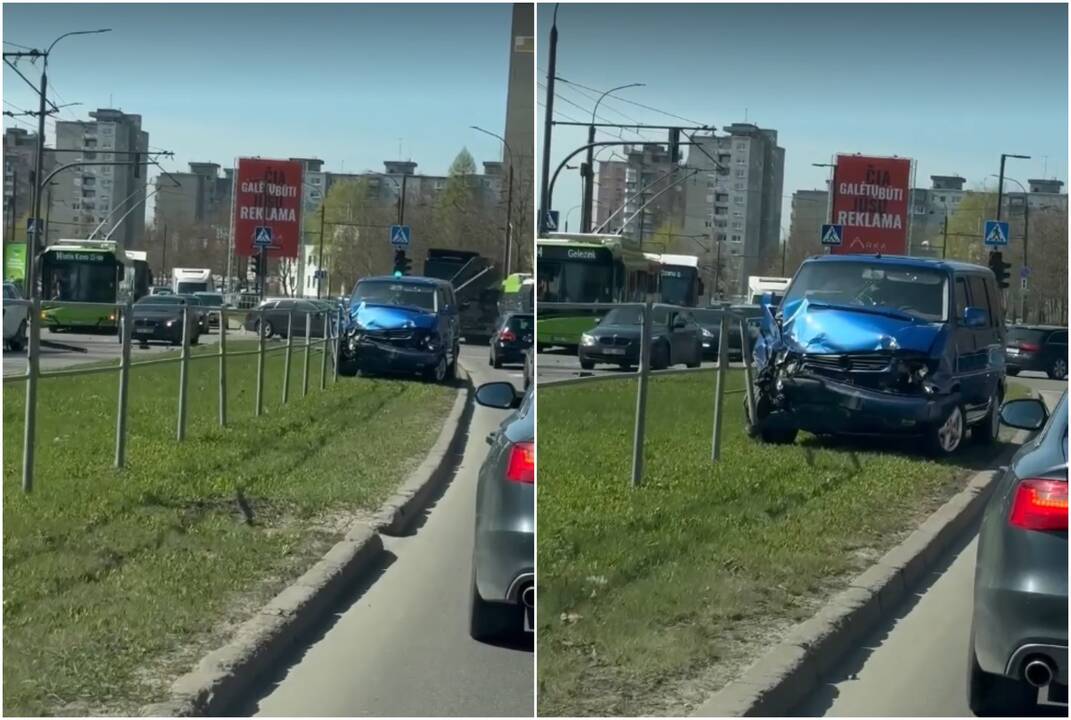 Avarija Šiaurės pr.: vaikas skubiai išgabentas į ligoninę