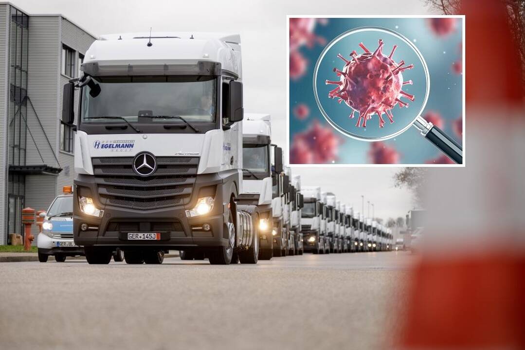 Židinys Kaune plinta: „Hegelmann Transporte“ – dar du užsikrėtusieji COVID-19
