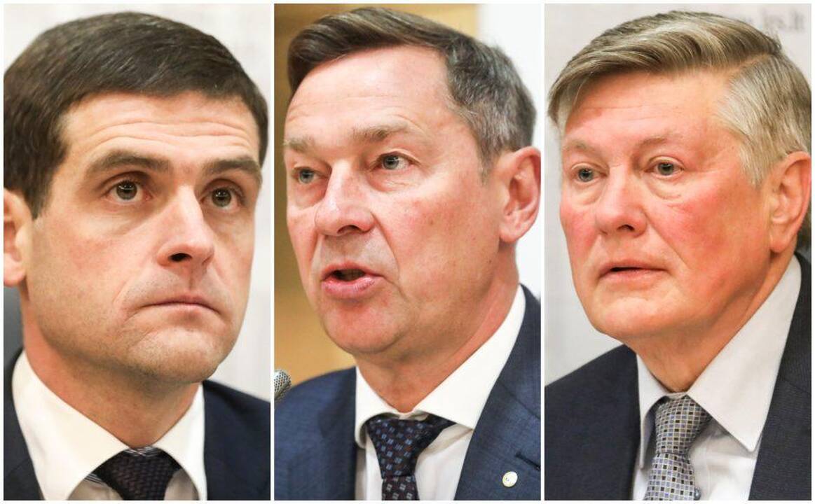 Remigijus Žemaitaitis (iš kairės), Artūras Zuokas, Artūras Paulauskas