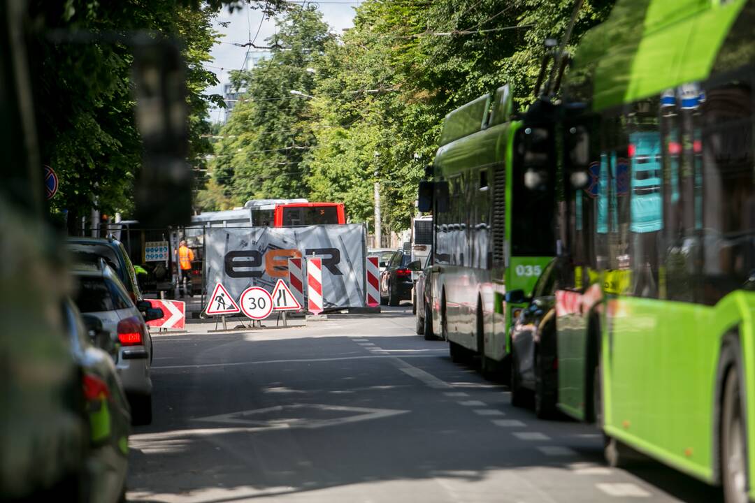 Kęstučio gatvėje užvirė intensyvūs darbai