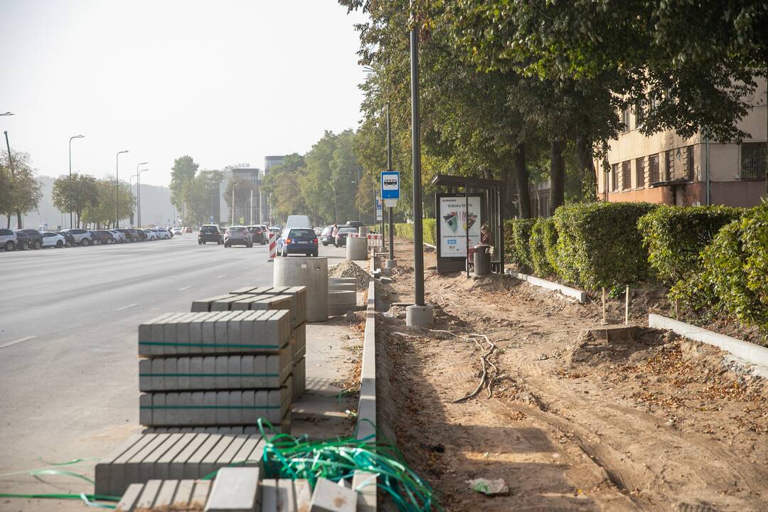 Terminai: Taikos prospekte šiemet bus užbaigta tvarkyti važiuojamąją dalį, o kitais metais bus įrengti šaligatviai.