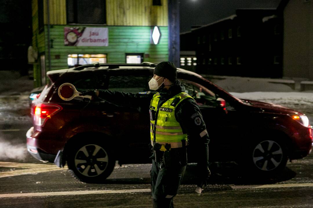 Kauno kelių policijos reidas, ieškant neblaivių vairuotojų