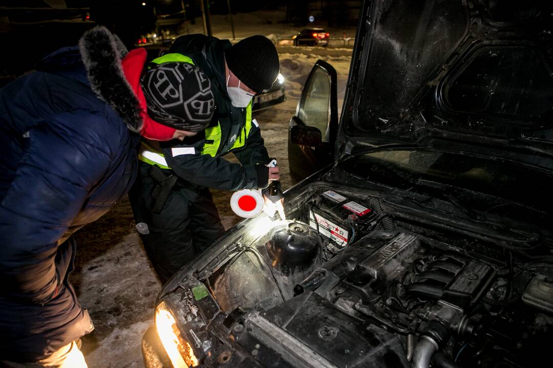 Kauno kelių policijos reidas, ieškant neblaivių vairuotojų