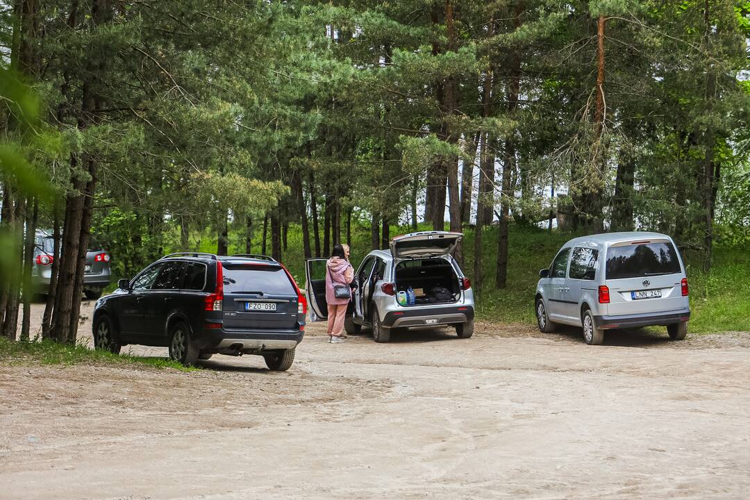 Ratai: pikniko dalyviai į atokią pakrantę suvažiavo, kaip įtariama, ir tarnybiniais automobiliais.