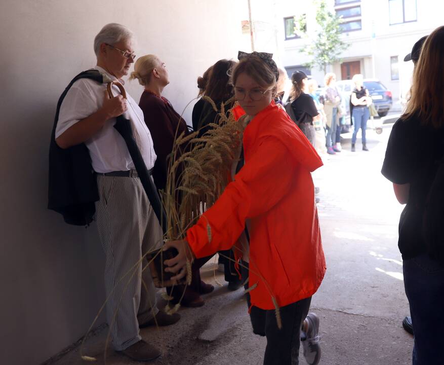 Šurmulys: kiemai prisipildė smalsių ekskursantų.