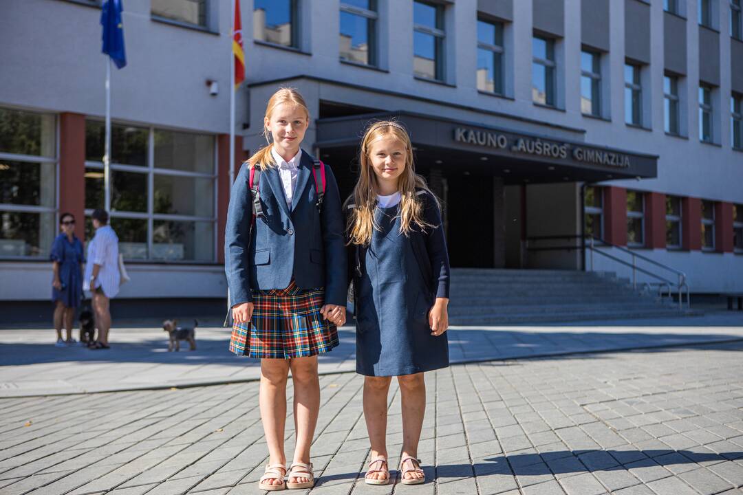 Akcentai: brangiausiai atsieina mokinių uniformos ir kuprinės.