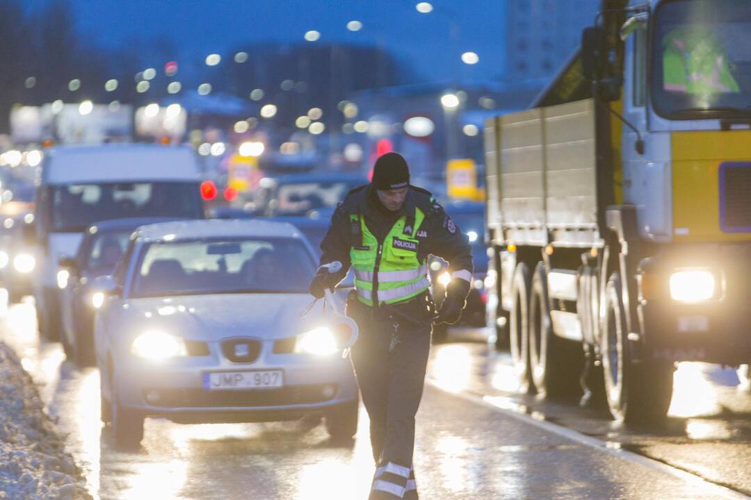 Policijos reidas Europos prospekte