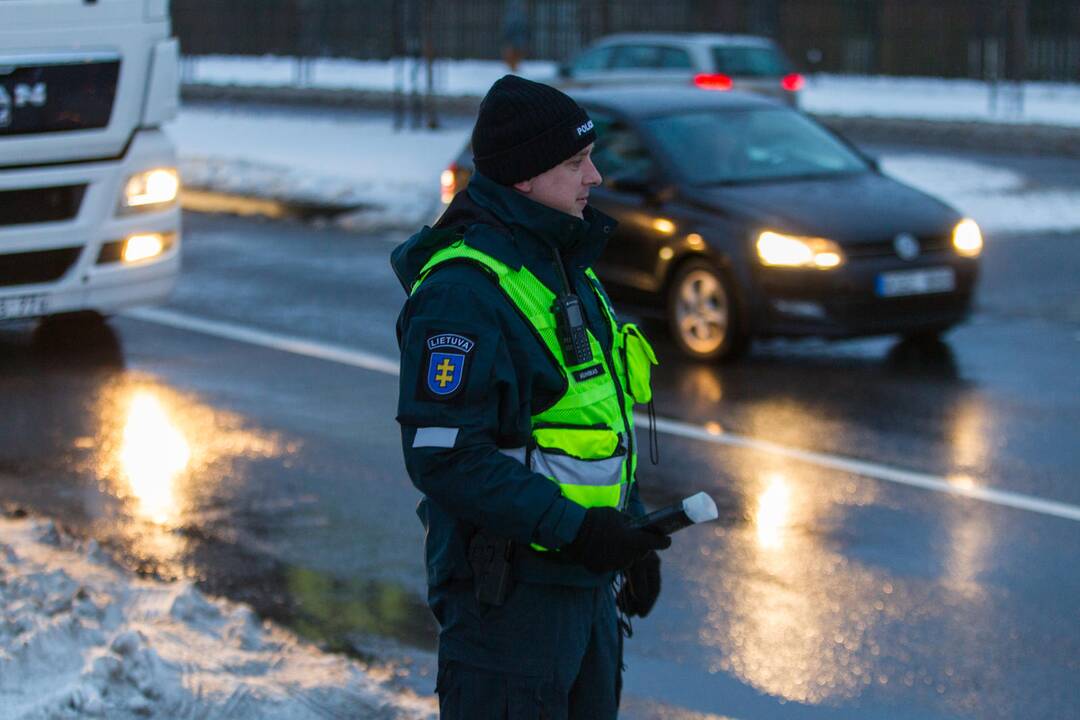 Policijos reidas Europos prospekte