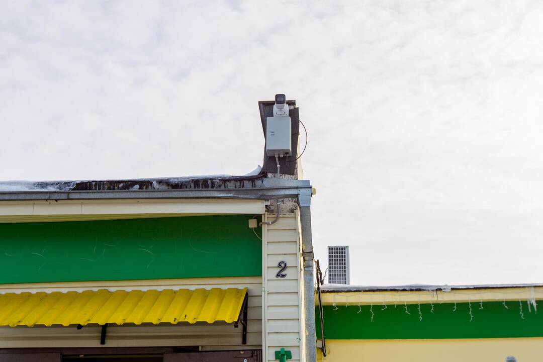 Vieta: Vandžiogalos centre įrengta vaizdo kamera fiksuos vaizdą aikštėje prie bažnyčios, autobusų stotelės ir parduotuvės.