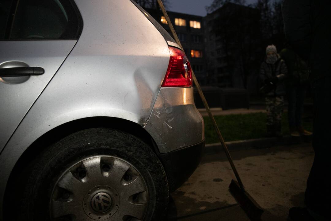 Stipri avarija Partizanų gatvėje