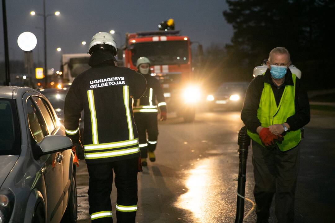 Stipri avarija Partizanų gatvėje