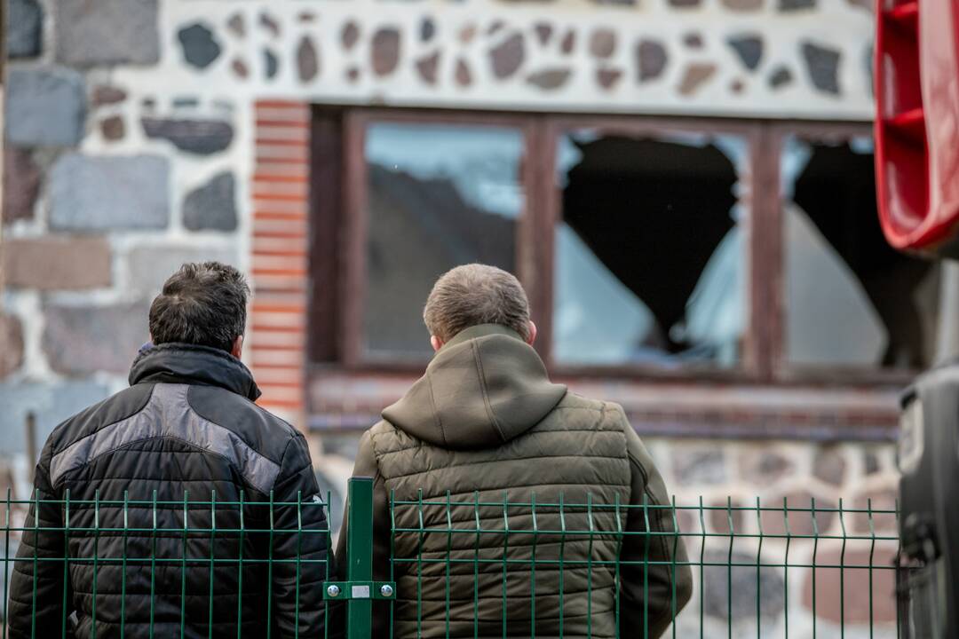 Ringauduose – sprogimas ir didžiulis gaisras
