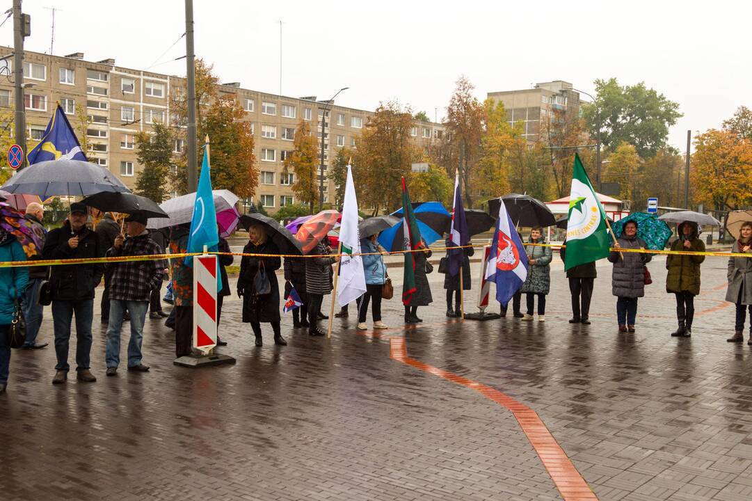 Piketas prieš planus dalį Kauno rajono teritorijos prijungti prie miesto