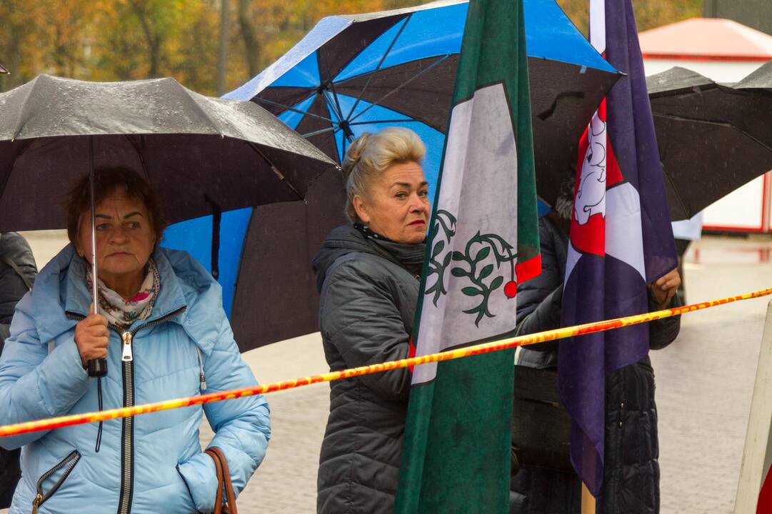 Piketas prieš planus dalį Kauno rajono teritorijos prijungti prie miesto