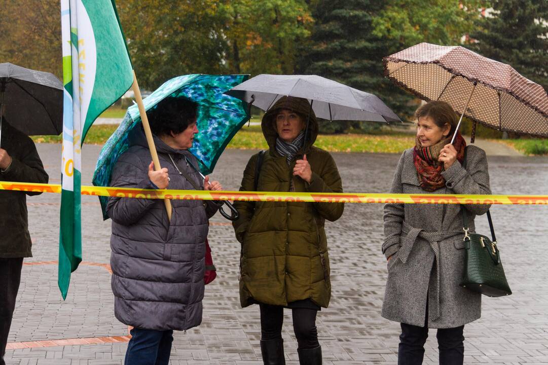 Piketas prieš planus dalį Kauno rajono teritorijos prijungti prie miesto