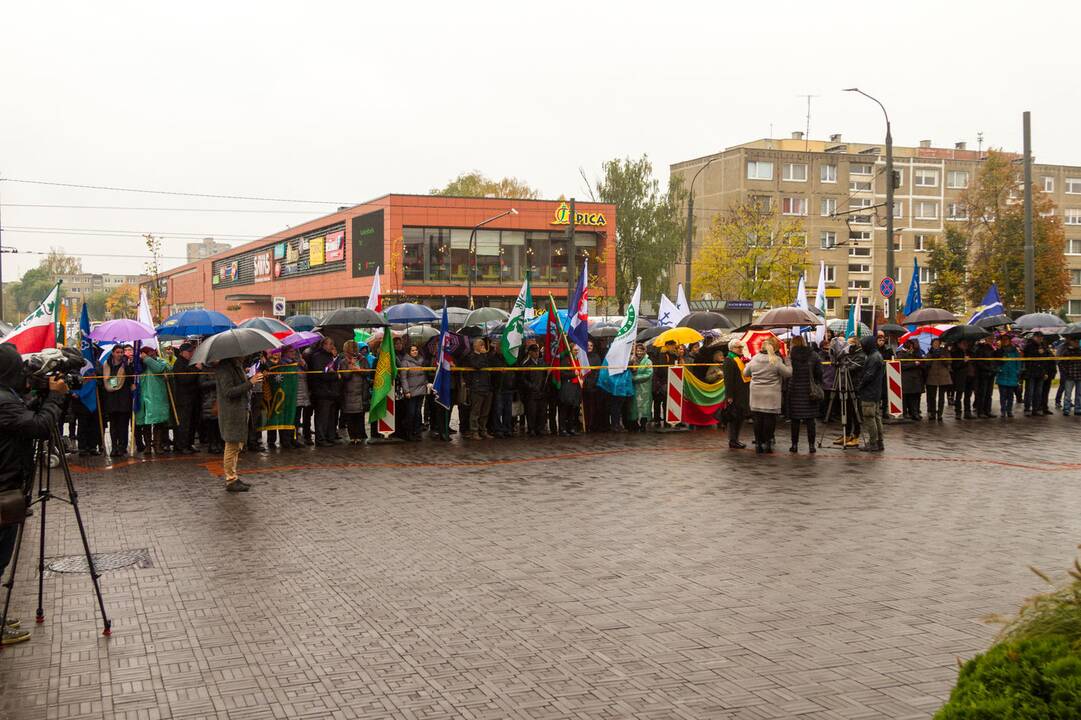 Piketas prieš planus dalį Kauno rajono teritorijos prijungti prie miesto