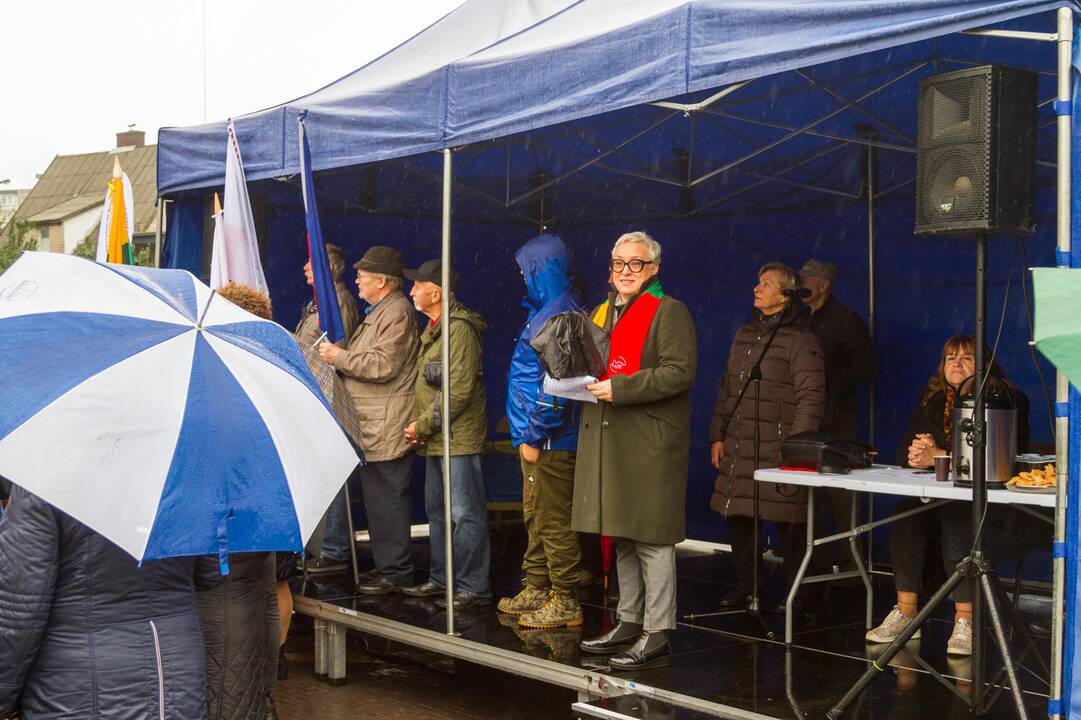 Piketas prieš planus dalį Kauno rajono teritorijos prijungti prie miesto
