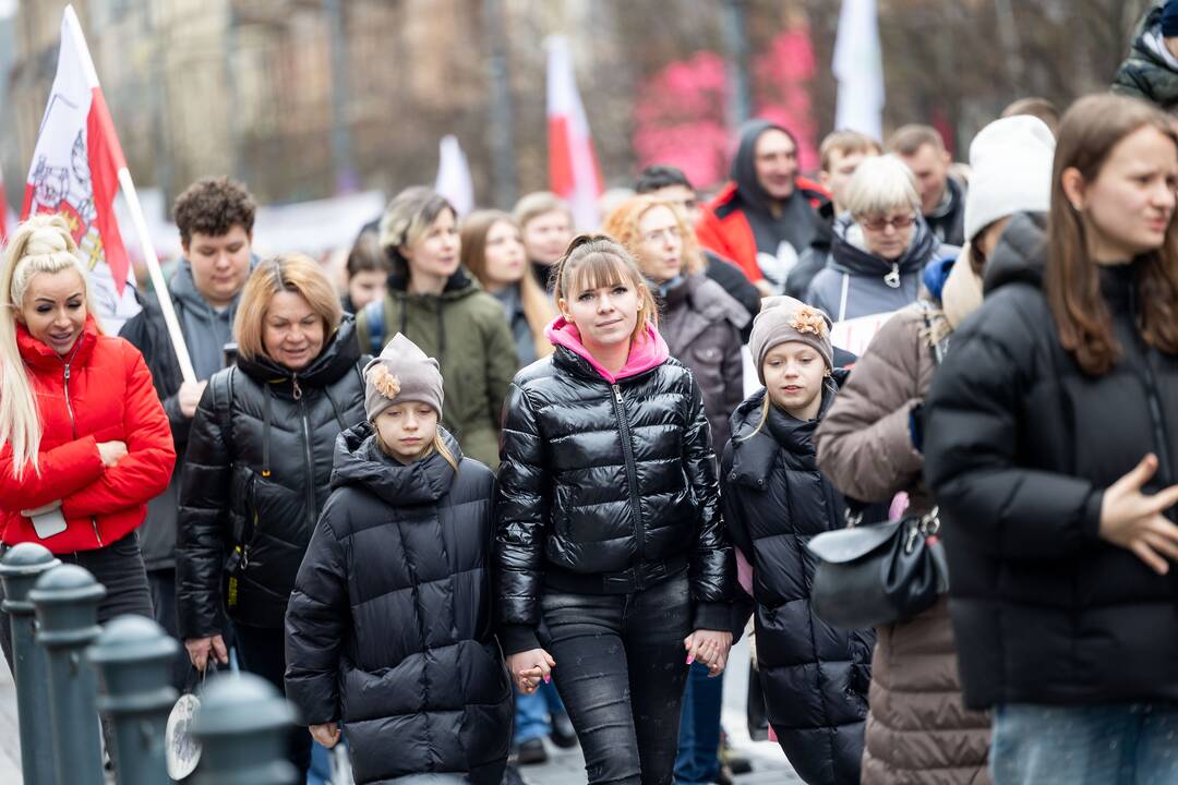 Mitingas tautinių mažumų mokykloms apginti
