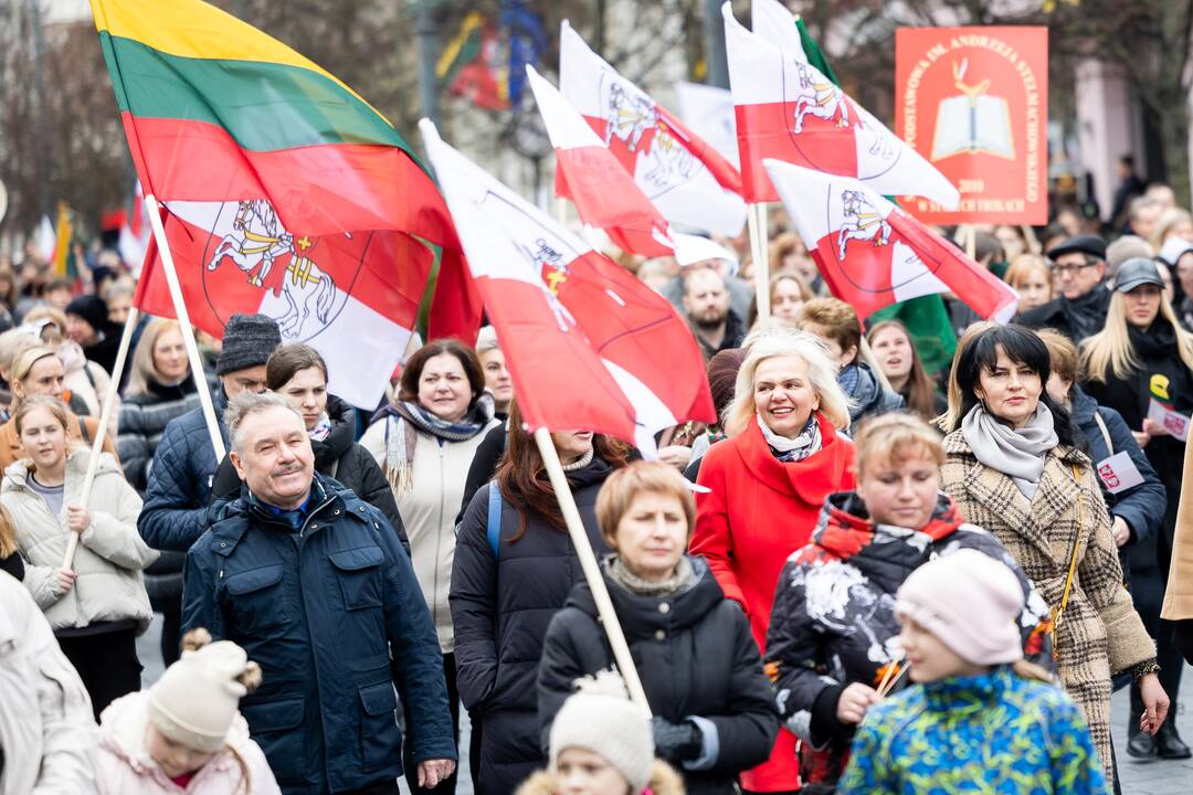 Mitingas tautinių mažumų mokykloms apginti