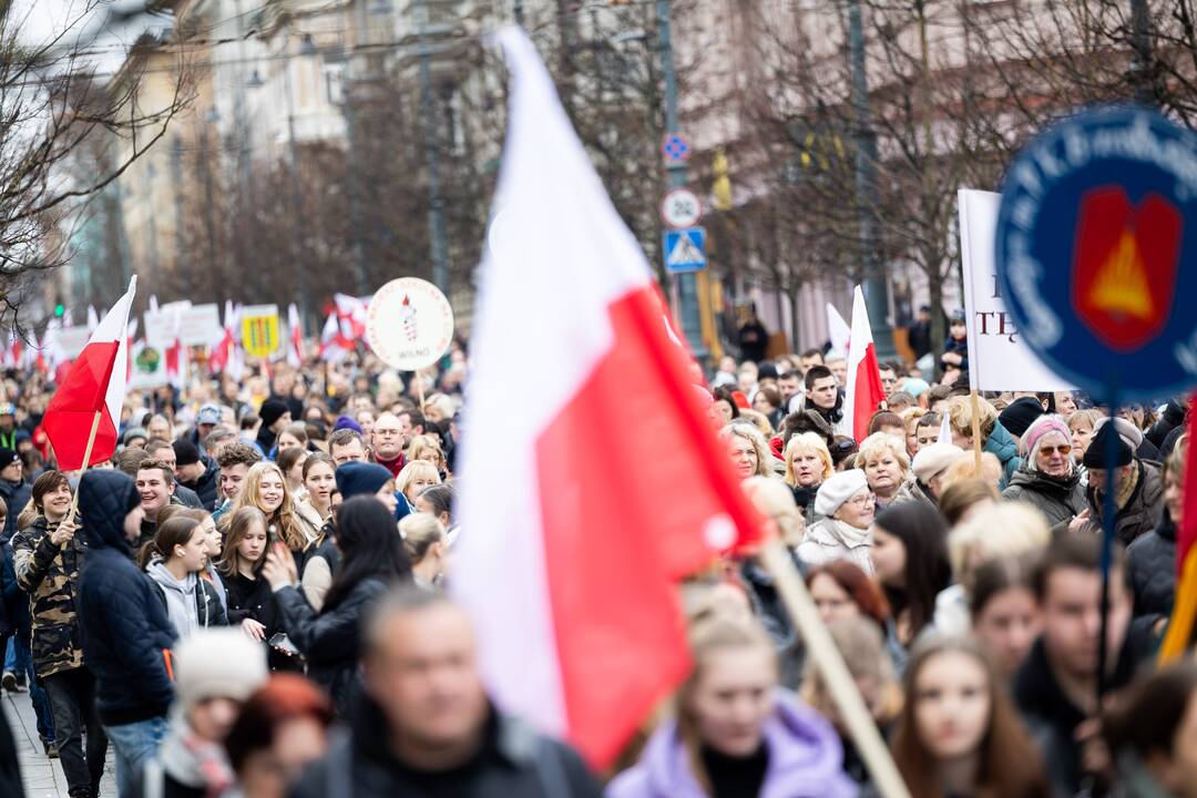Mitingas tautinių mažumų mokykloms apginti