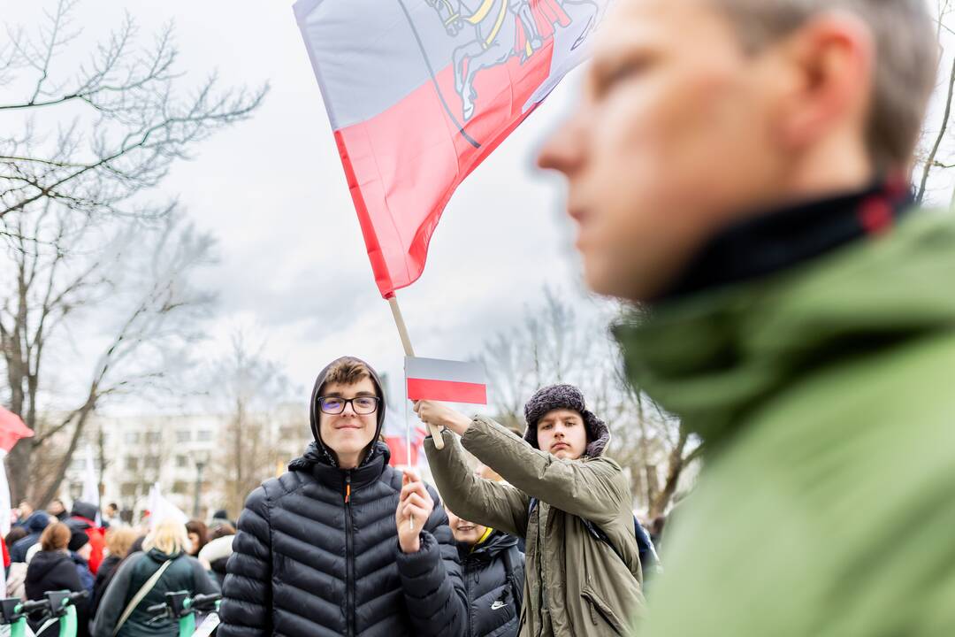 Mitingas tautinių mažumų mokykloms apginti