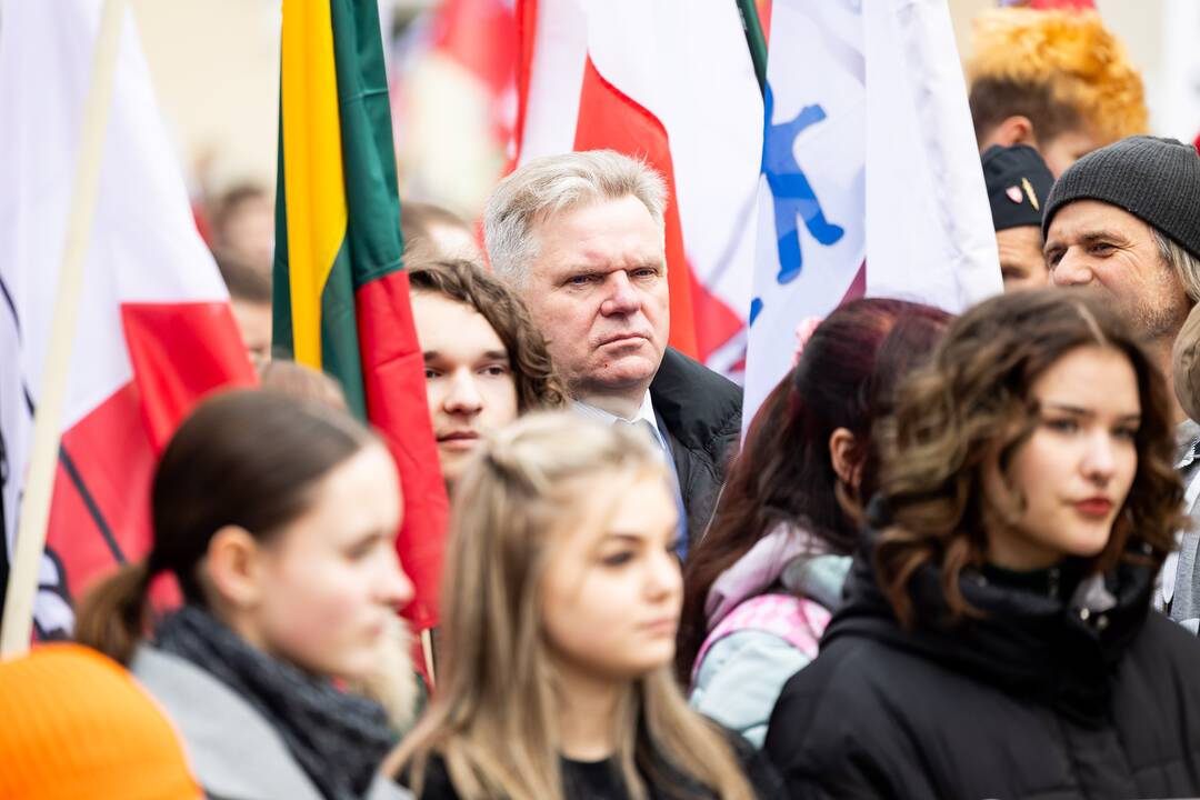 Mitingas tautinių mažumų mokykloms apginti