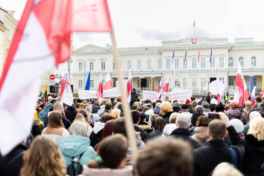 Mitingas tautinių mažumų mokykloms apginti