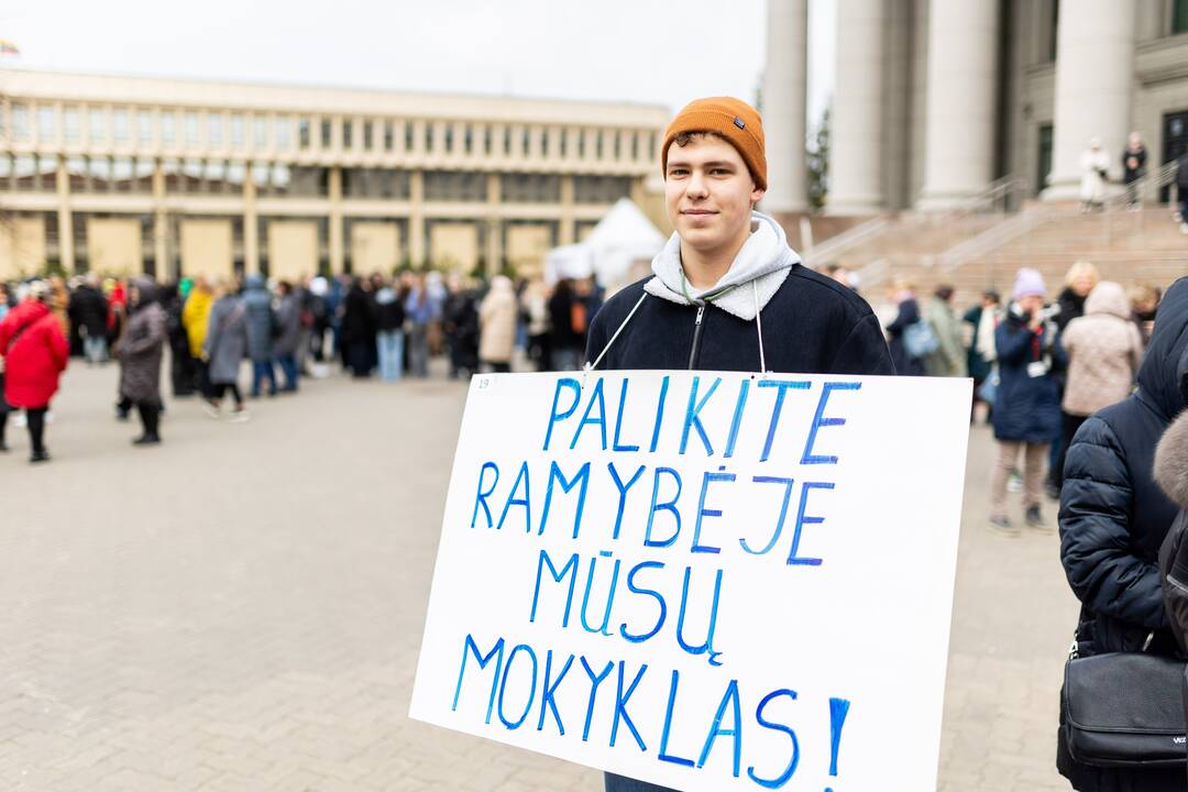 Mitingas tautinių mažumų mokykloms apginti