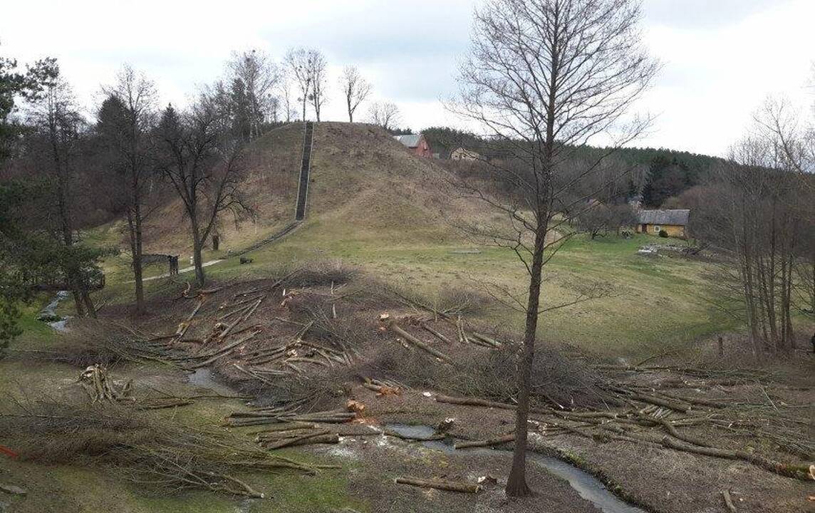 Planai: senuosius laiptus žadama išardyti, o nauji bus įrengti kitoje piliakalnio pusėje.