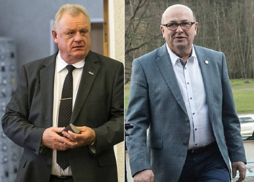 Algirdas Stončaitis (kairėje) ir Visvaldas Matijošaitis (dešinėje)