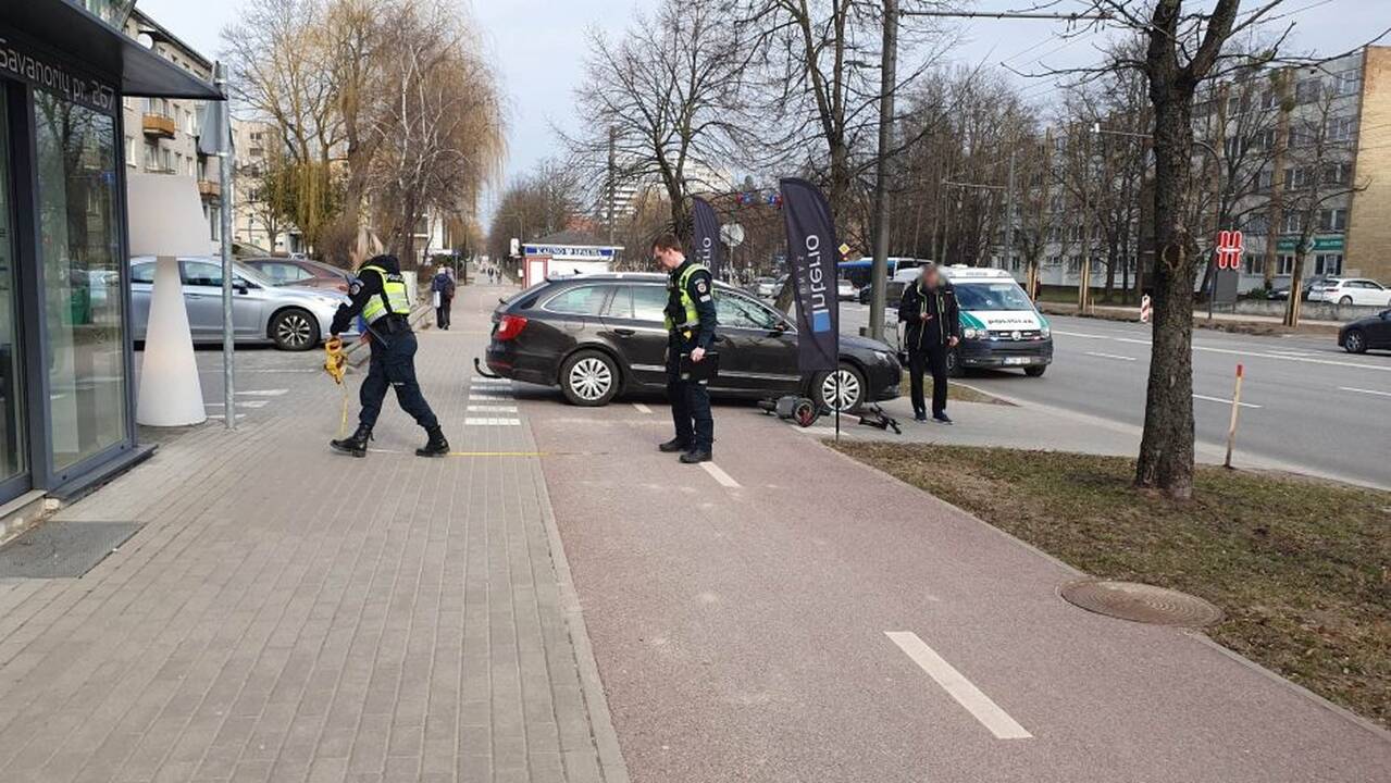 Juodasis pirmadienis Kauno gatvėse: tarp nukentėjusiųjų – du paspirtukininkai