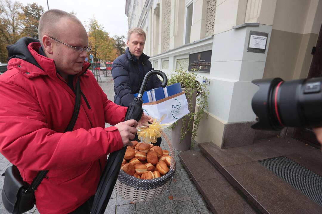 Kauno rajono gyventojai surengė piketą prie VRM