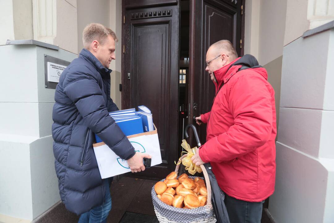 Kauno rajono gyventojai surengė piketą prie VRM
