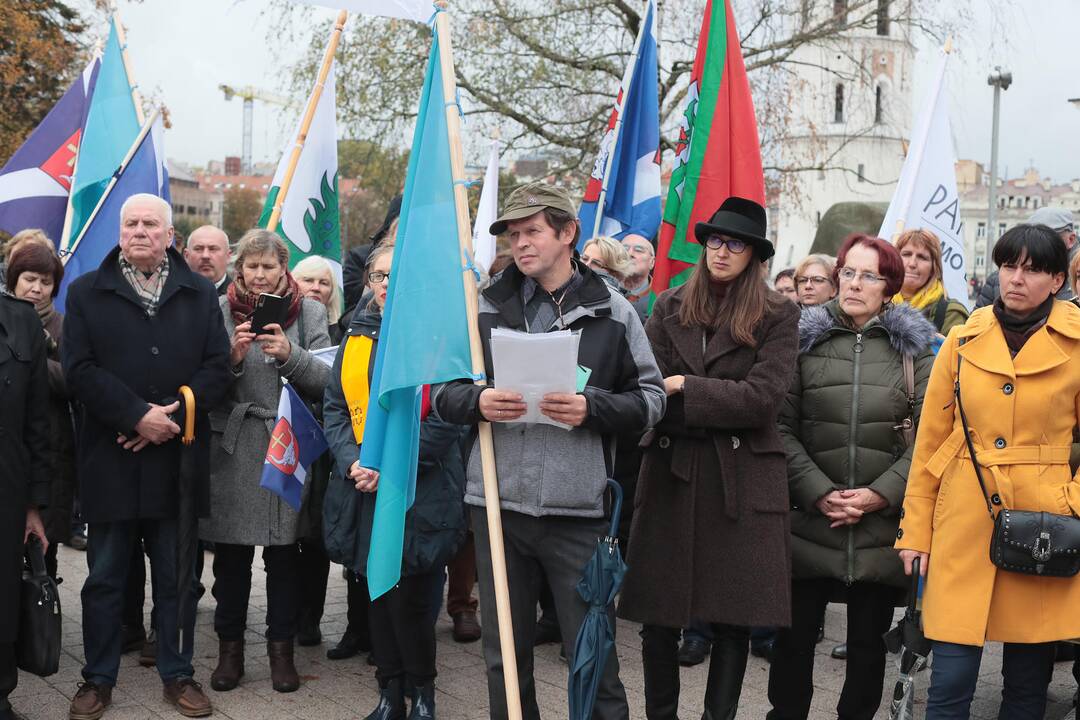 Kauno rajono gyventojai surengė piketą prie VRM