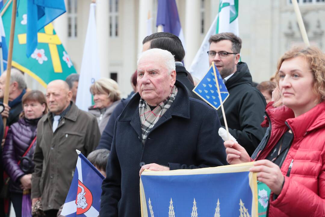 Kauno rajono gyventojai surengė piketą prie VRM