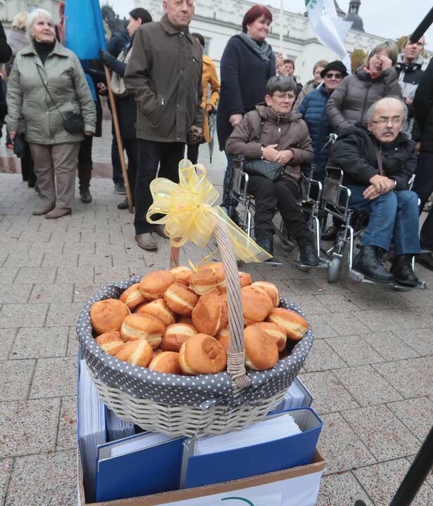 Kauno rajono gyventojai surengė piketą prie VRM