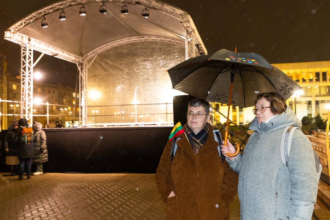 Protestas prie Seimo: „Dešimt tylos minučių“