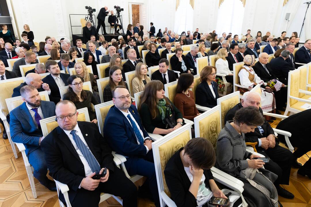 Valstybės apdovanojimų įteikimo ceremonija Prezidentūroje (2025 m.)