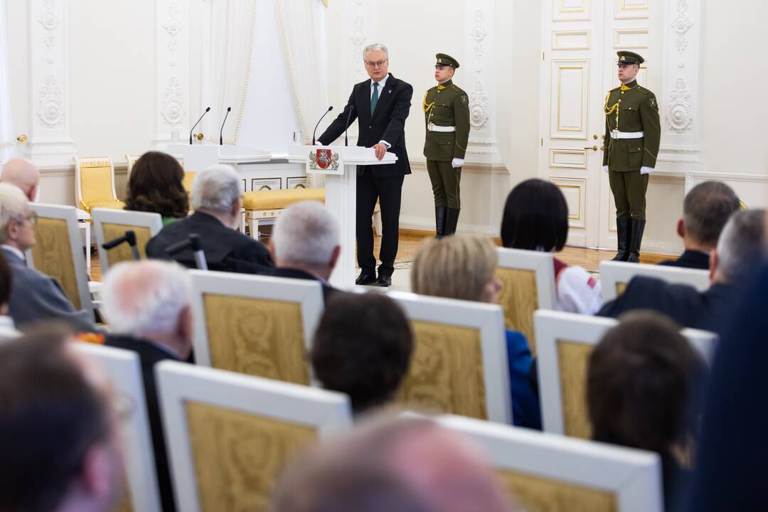 Valstybės apdovanojimų įteikimo ceremonija Prezidentūroje (2025 m.)