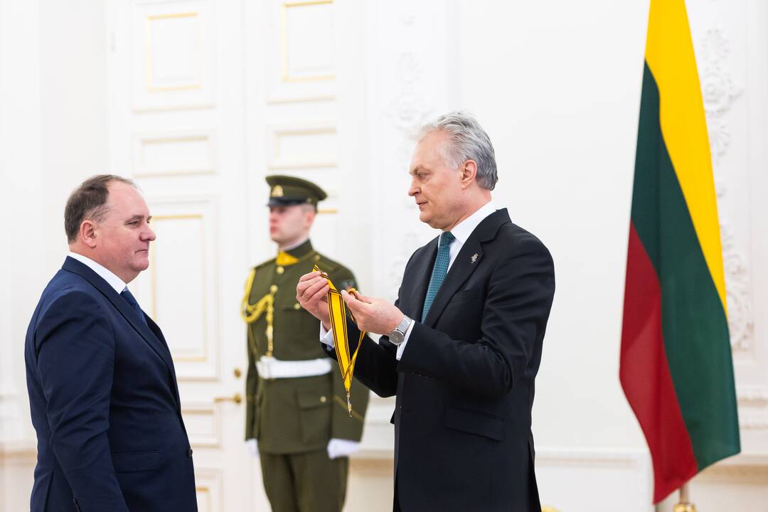 Valstybės apdovanojimų įteikimo ceremonija Prezidentūroje (2025 m.)