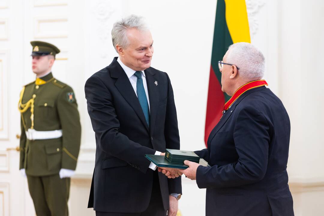 Valstybės apdovanojimų įteikimo ceremonija Prezidentūroje (2025 m.)