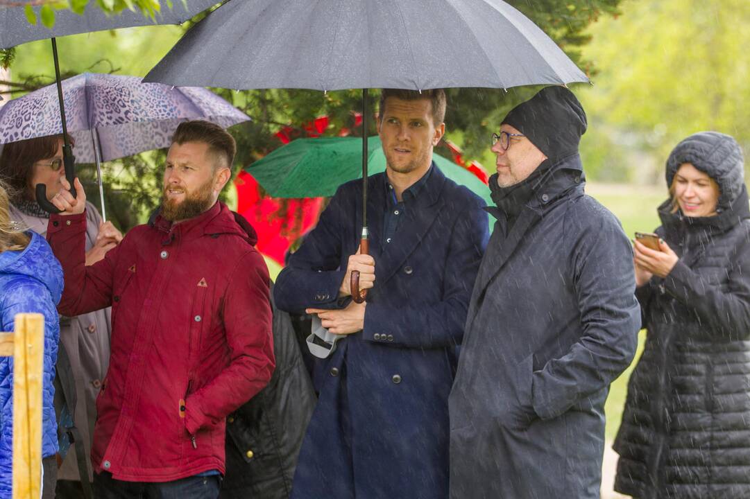 Piknikas Nemuno saloje tarp sakurų